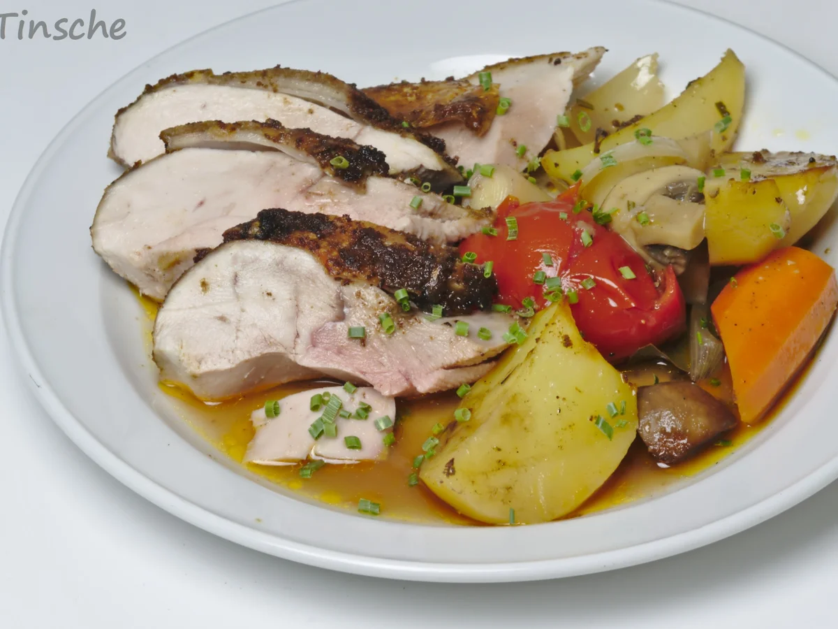 Rezept: Grillhähnchen auf mediterranem Gemüse Bild Nr. 10 Grillhähnchen auf mediterranem Gemüse - Rezept - Bild Nr. 10