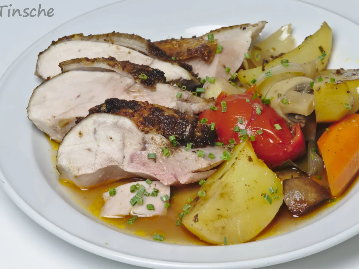 Rezept: Grillhähnchen auf mediterranem Gemüse Bild Nr. 11 Grillhähnchen auf mediterranem Gemüse - Rezept - Bild Nr. 11