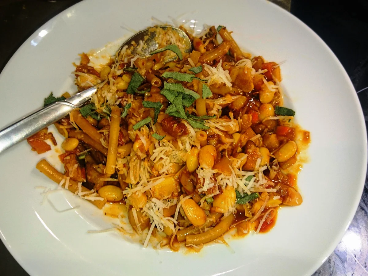 Rezept: Pasta e fagioli - Nudeln mit Bohnen Bild Nr. 18 Pasta e fagioli - Nudeln mit Bohnen - Rezept - Bild Nr. 18