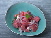 Wassermelonen-Feta-Minze Salat - Rezept - Bild Nr. 2