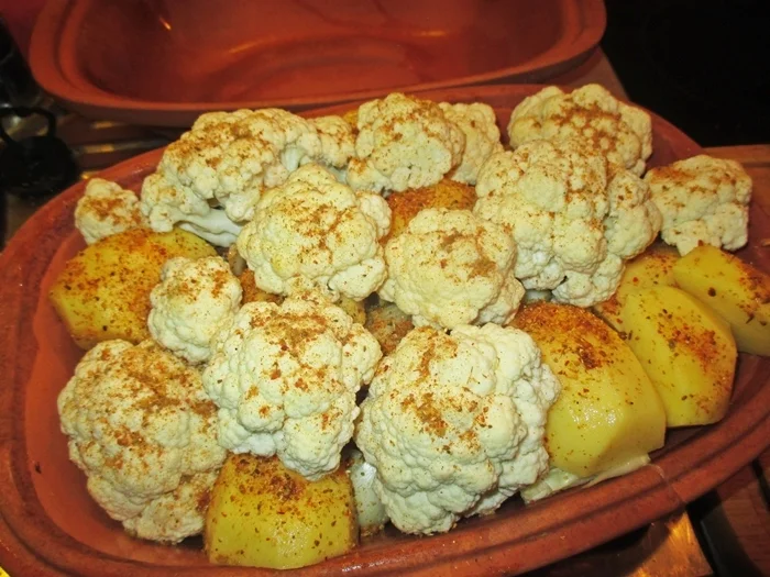 Rezept: Blumenkohl-Kartoffel-Curry auf Schweinefleisch Bild Nr. 5 Blumenkohl-Kartoffel-Curry auf Schweinefleisch - Rezept - Bild Nr. 5