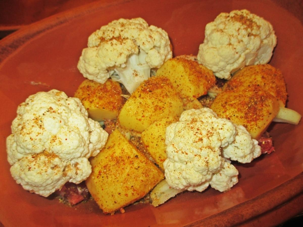 Blumenkohl-Kartoffel-Curry auf Schweinefleisch - Rezept - Bild Nr. 6