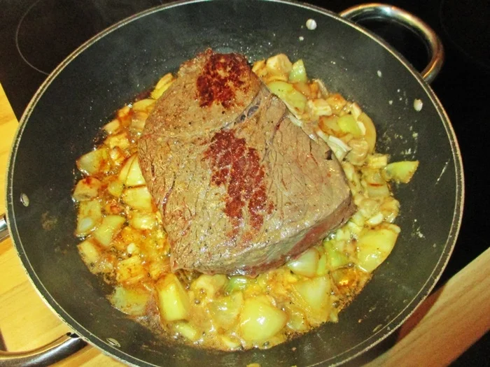 Rinder-Schmorbraten in Champignonsoße - Rezept - Bild Nr. 4