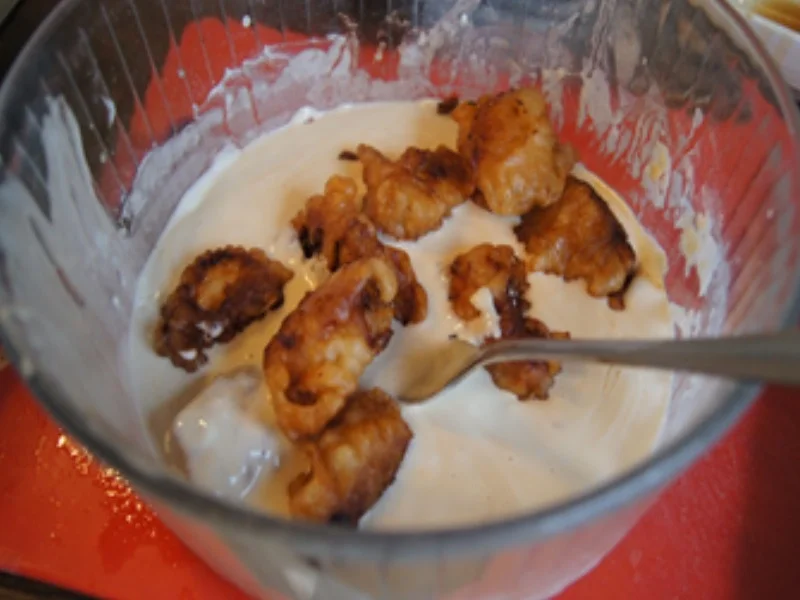 Doppelt gebackene Hähnchennuggets mit Bratnudeln süß-sauer - Rezept - Bild Nr. 11