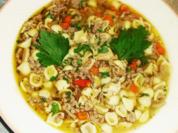 Scharfe Hackfleischsuppe mit Nudeln - Rezept - Bild Nr. 2