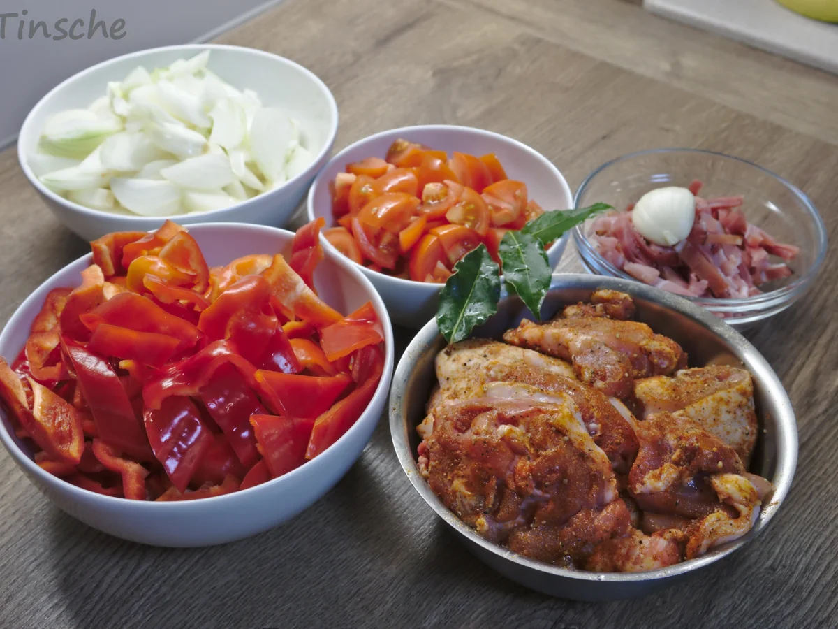 Hähnchen -Baskische Art- - Rezept - Bild Nr. 2