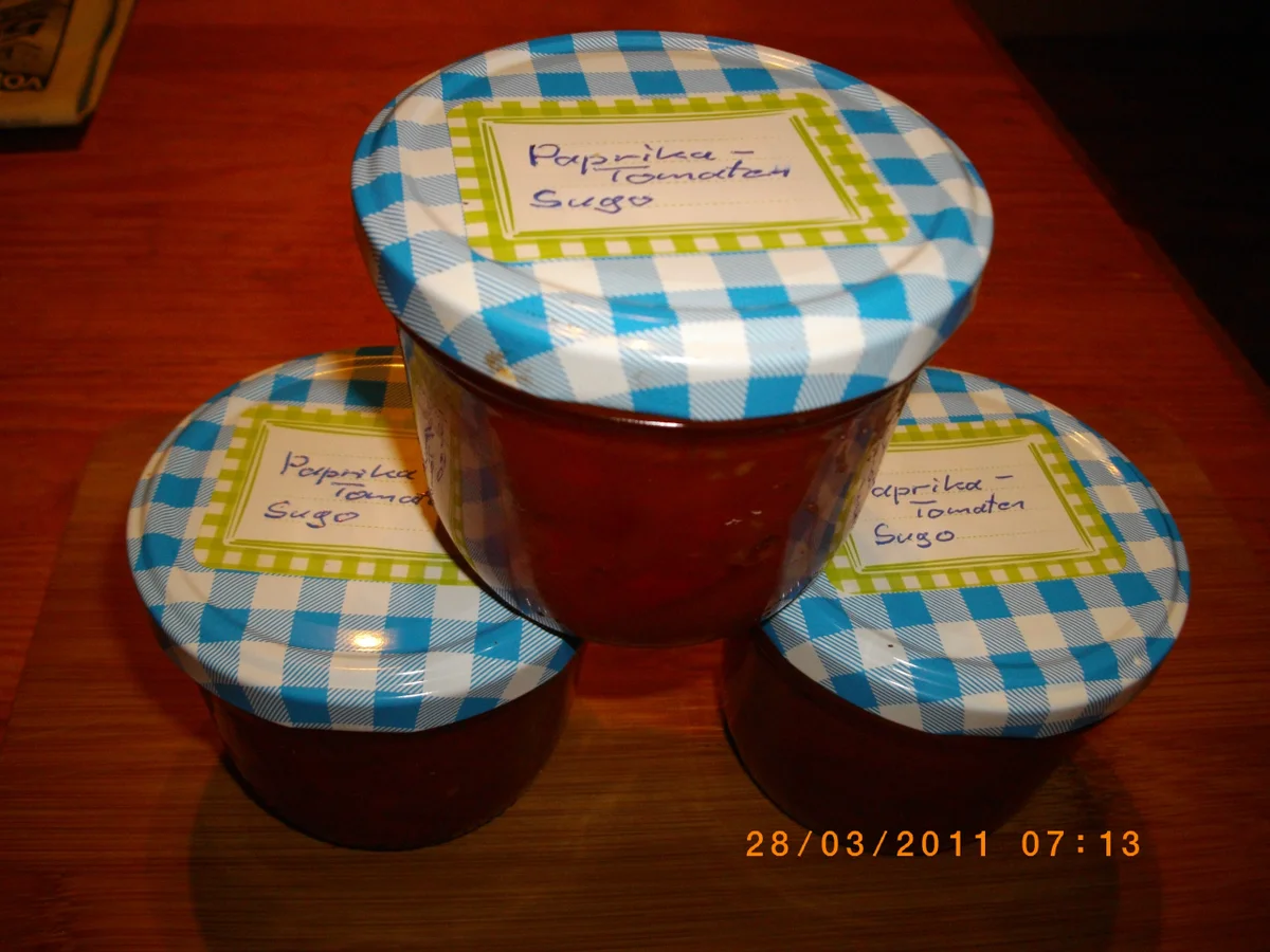 Rezept: Paprikasugo Bild Nr. 3 Paprikasugo - Rezept - Bild Nr. 3