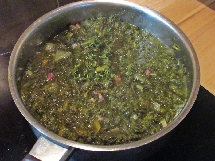 Rezept: Hühnchenkeulen mit Grünkohl Bild Nr. 5 Hühnchenkeulen mit Grünkohl - Rezept - Bild Nr. 5