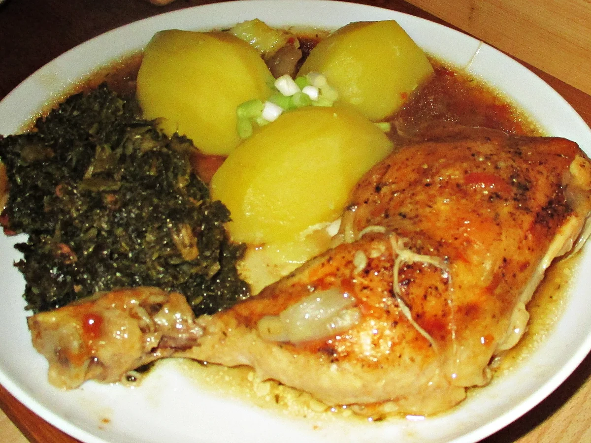 Rezept: Hühnchenkeulen mit Grünkohl Bild Nr. 7 Hühnchenkeulen mit Grünkohl - Rezept - Bild Nr. 7