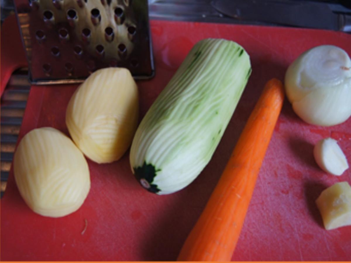 Gemüse-Hack-Buletten mit Zuckermais und Kartoffelstampf - Rezept - Bild Nr. 4