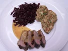 Ente an Orangensauce mit selbstgemachten Serviettenknödeln und Apfelrotkohl - Rezept - Bild Nr. 3