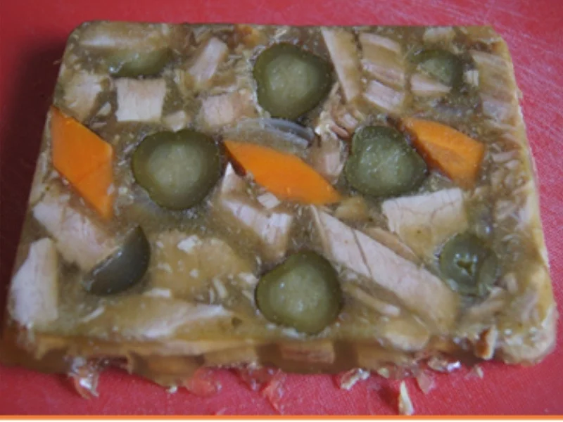 Rezept: Würzige Kassler Tellersülze Bild Nr. 2 Würzige Kassler Tellersülze - Rezept - Bild Nr. 2