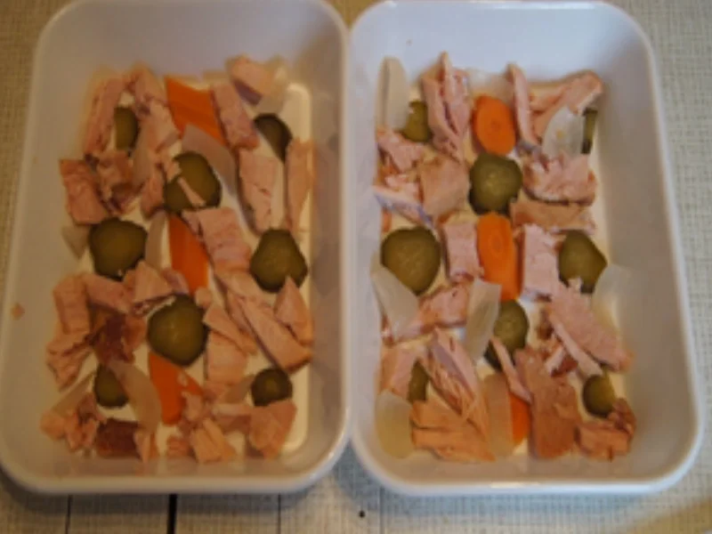 Rezept: Würzige Kassler Tellersülze Bild Nr. 4 Würzige Kassler Tellersülze - Rezept - Bild Nr. 4