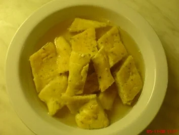 Schinkenschöberl Suppe - Rezept