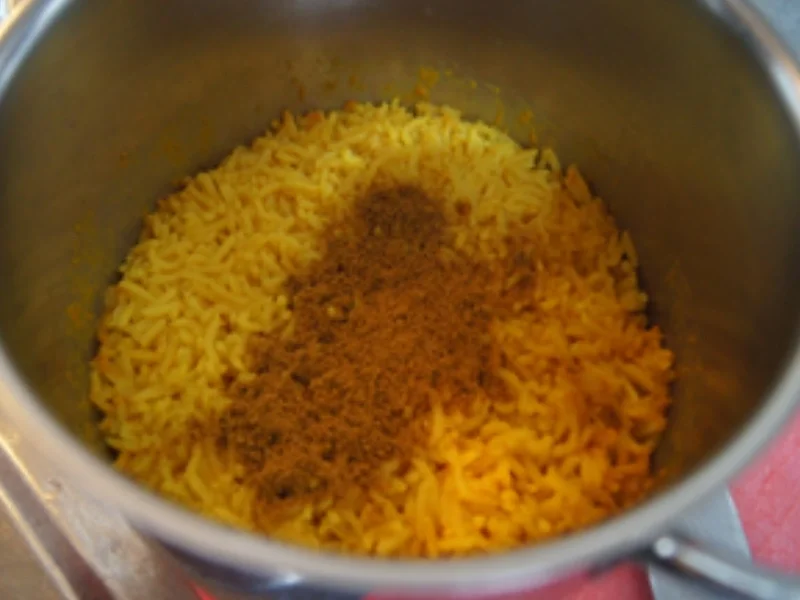 Rezept: Leberspieße mit Speck, Rote Bete Salat und Curryreis Bild Nr. 13 Leberspieße mit Speck, Rote Bete Salat und Curryreis - Rezept - Bild Nr. 13