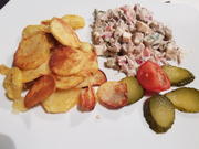 Rindfleischsalat mit Ofen-Bratkartoffeln - Rezept - Bild Nr. 2