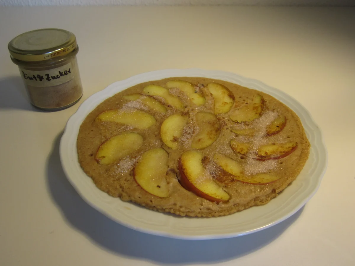Vegane Vollkorn-Apfel-Pfannkuchen - Rezept - Bild Nr. 12321