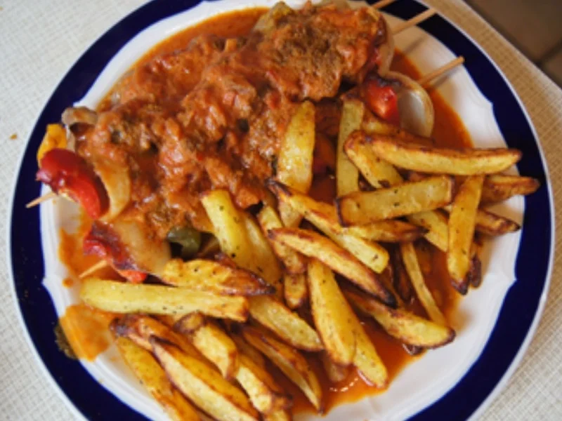 Schweinefilet-Schaschlik mit Paprika-Zwiebel-Mix und selbstgemachter Schaschlik-Sauce - Rezept - Bild Nr. 21