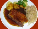 Dicke geschmorte Rippchen mit Sauerkraut - Rezept - Bild Nr. 2