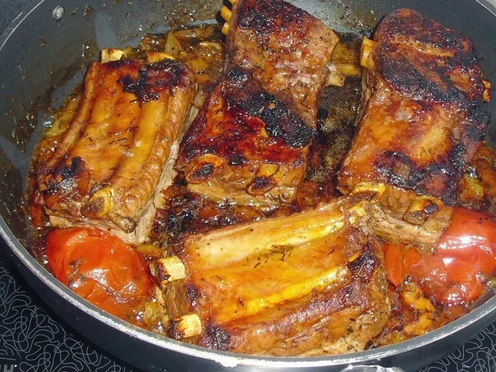 Dicke geschmorte Rippchen mit Sauerkraut - Rezept - Bild Nr. 9