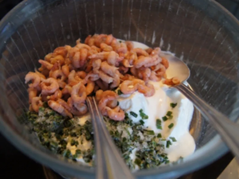 Backofenkartoffeln mit Nordseekrabbendip - Rezept - Bild Nr. 9