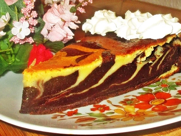 Als Zebra getarnter Käsekuchen - Rezept - Bild Nr. 2