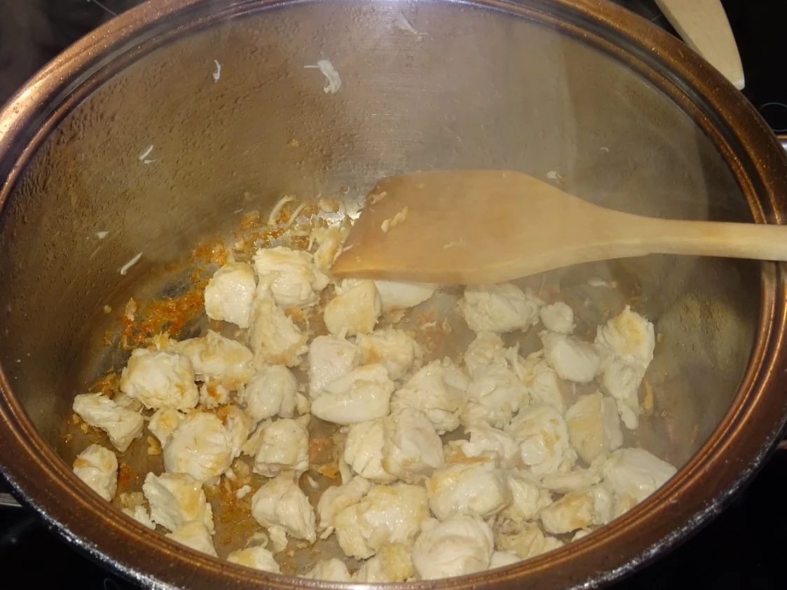 Rezept: Hähnchensuppe mit Mandelmus Bild Nr. 4 Hähnchensuppe mit Mandelmus - Rezept - Bild Nr. 4