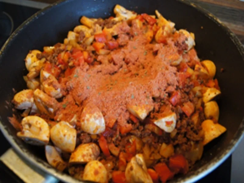 Rezept: Bunte Champignonpfanne Bild Nr. 15 Bunte Champignonpfanne - Rezept - Bild Nr. 15