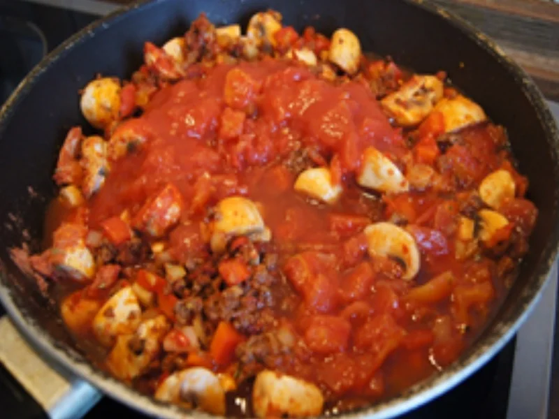 Rezept: Bunte Champignonpfanne Bild Nr. 17 Bunte Champignonpfanne - Rezept - Bild Nr. 17