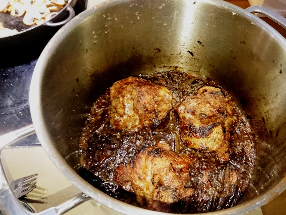 Rezept: Geschmorte Kalbsbäckchen mit Polenta Bild Nr. 3 Geschmorte Kalbsbäckchen mit Polenta - Rezept - Bild Nr. 3