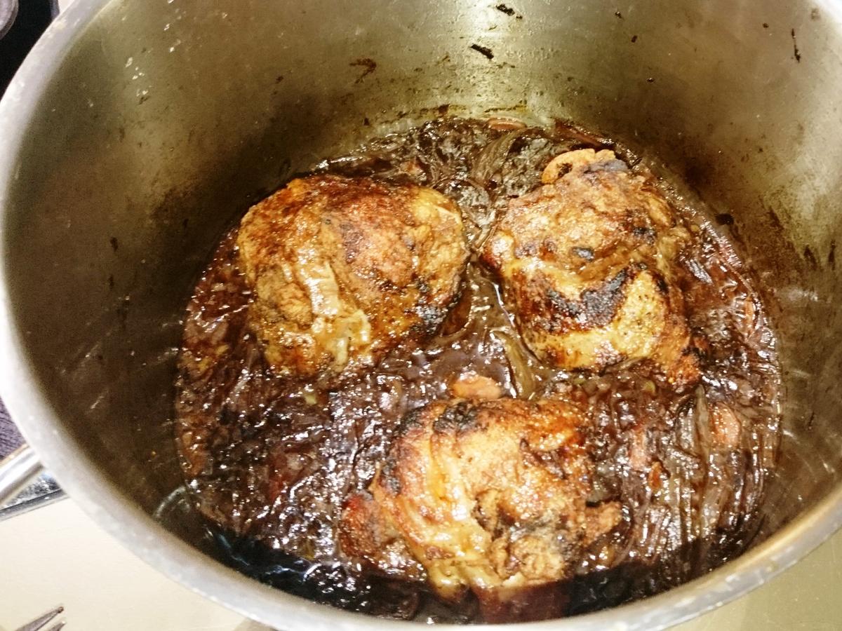 Geschmorte Kalbsbäckchen mit Polenta - einfach - von Claton