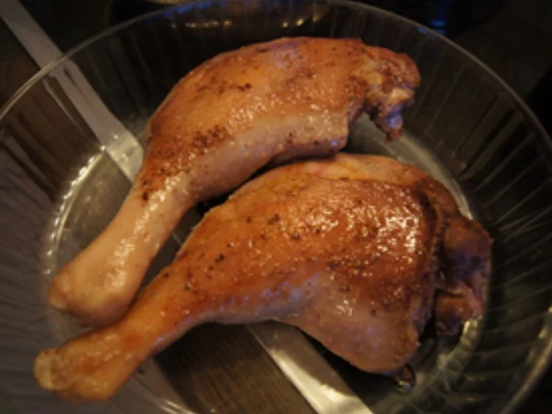 Rezept: Gänsekeulen und Gänsebrust mit Sauce, Rot-kohl süß-sauer und Fränkischen Klößen Bild Nr. 7 Gänsekeulen und Gänsebrust mit Sauce, Rot-kohl süß-sauer und Fränkischen Klößen - Rezept - Bild Nr. 7