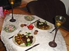 Entrecôte mit Salat und Kartoffelecken - Rezept - Bild Nr. 2