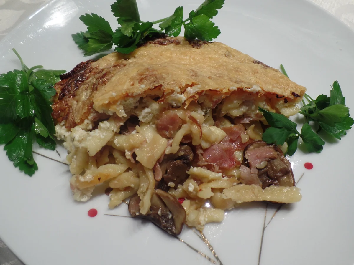 Rezept: Käsespätzle Auflauf Bild Nr. 12363 Käsespätzle Auflauf - Rezept - Bild Nr. 12363