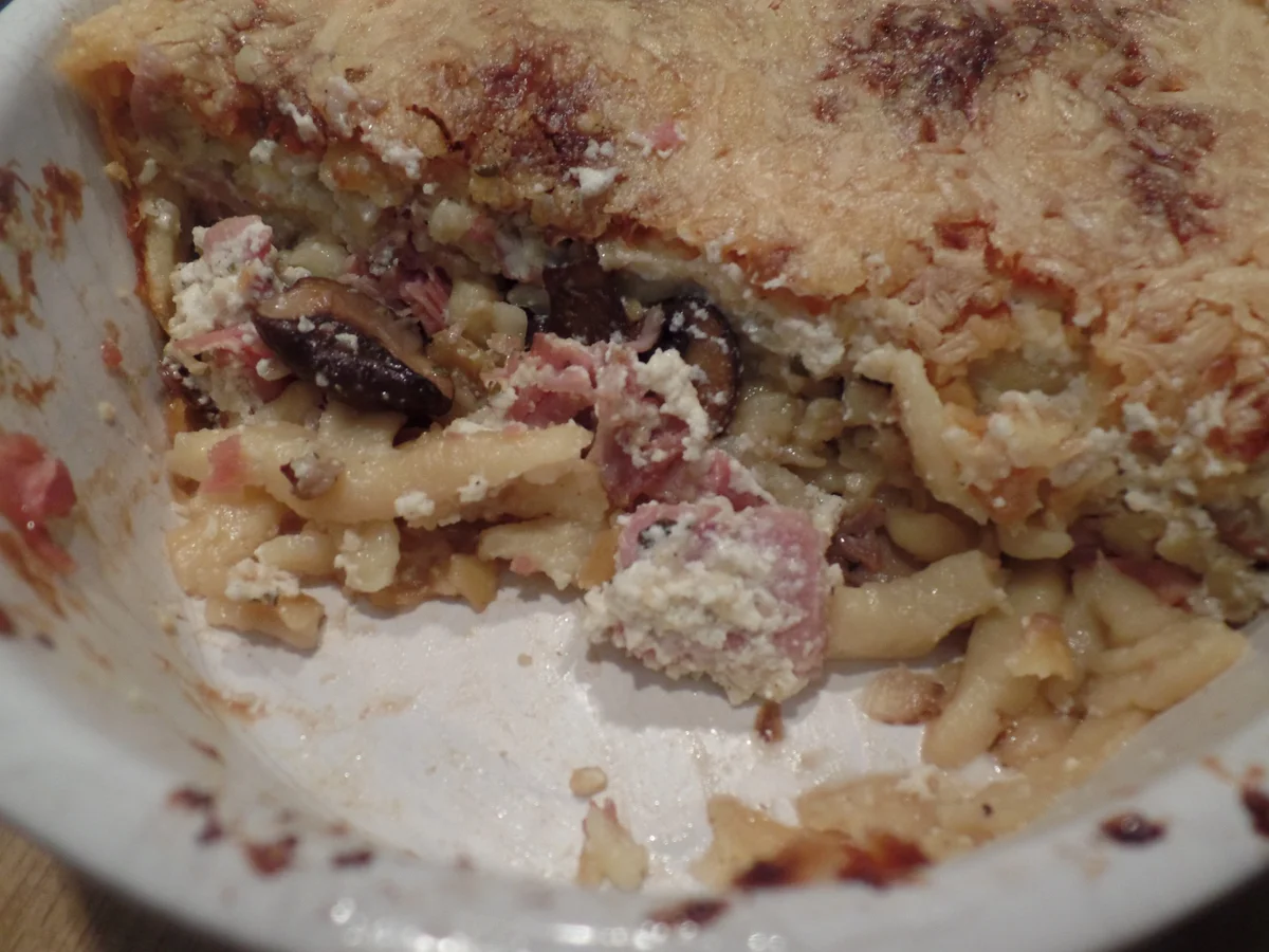 Rezept: Käsespätzle Auflauf Bild Nr. 12375 Käsespätzle Auflauf - Rezept - Bild Nr. 12375