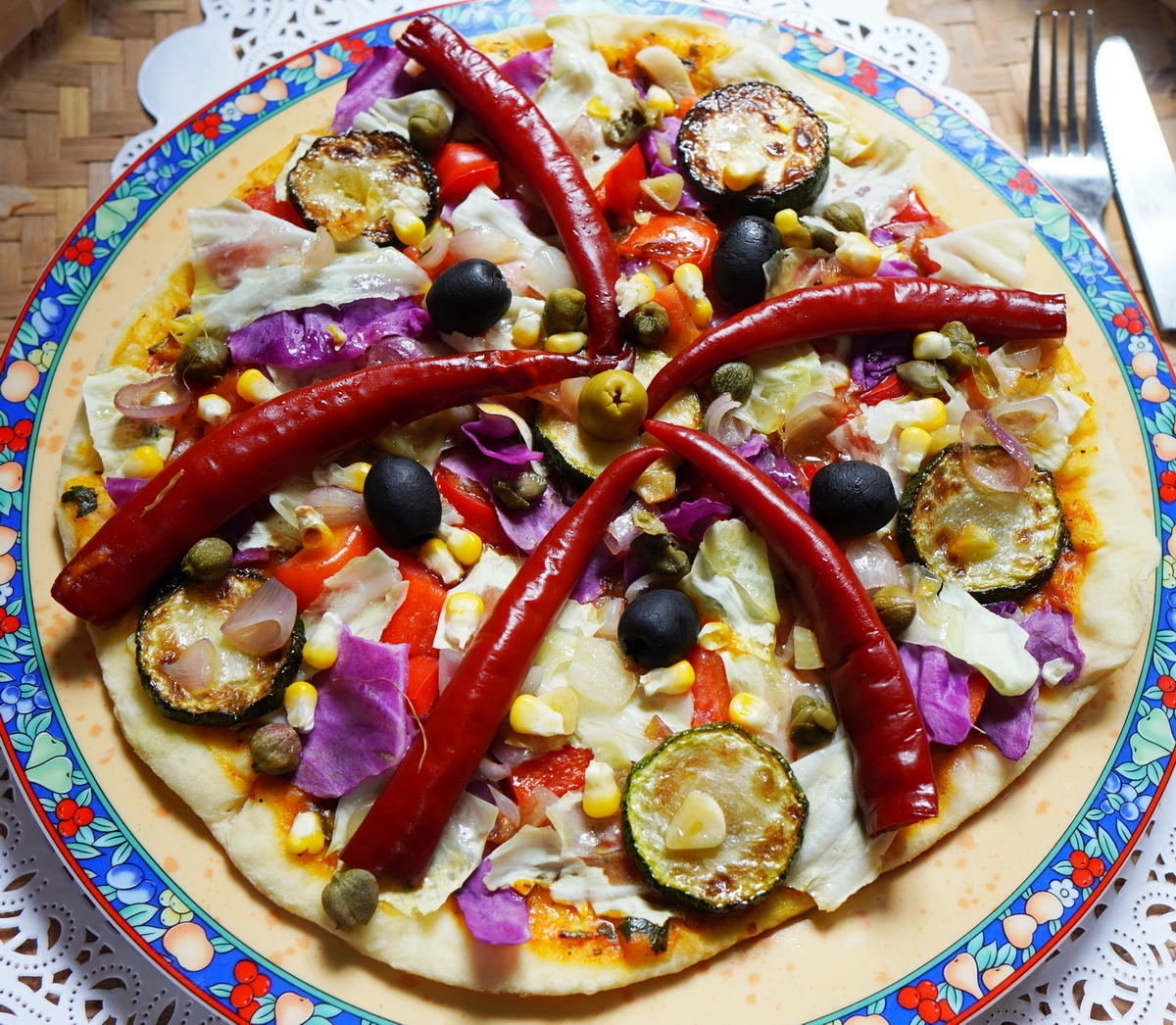 Vegane Gyros Pizza "Fethiye" als Vorspeise - Rezept - Bild Nr. 12389