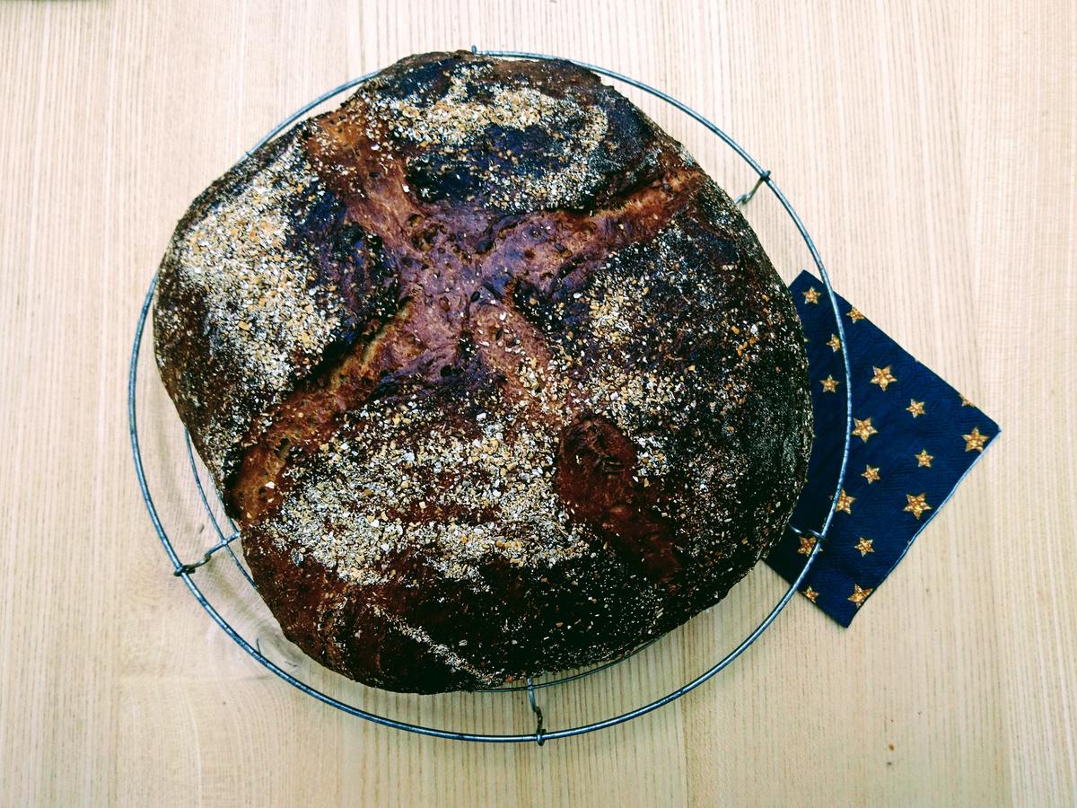 Dreikornbrot mit wilder Hefe - von Claton
