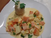 Kürbis-Kartoffel-Curry mit Kokosmilch - Rezept - Bild Nr. 12390