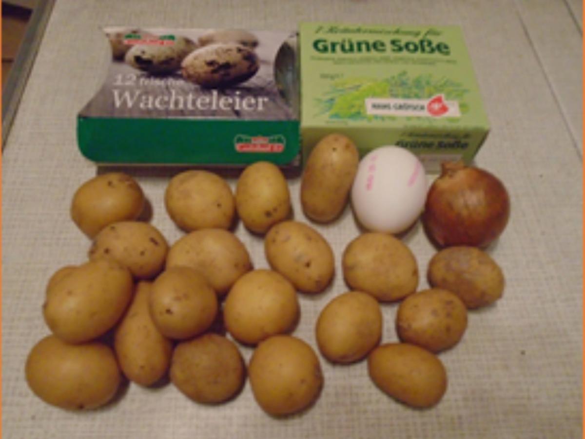 Grüne Sauce mit Wachteleiern und Pellkartoffel-Drillingen - Rezept - Bild Nr. 3