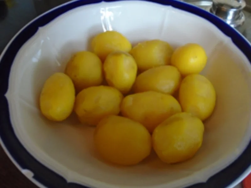 Zarte Heringsfilets in Sahnesauce und Pellkartoffel-Drillinge - Rezept - Bild Nr. 8