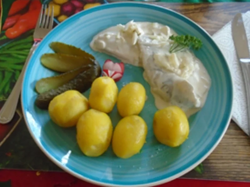 Zarte Heringsfilets in Sahnesauce und Pellkartoffel-Drillinge - Rezept - Bild Nr. 10