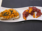 Kürbis-Bruschetta mit knusprigem Kürbis im Serranoschinken-Mantel - Rezept - Bild Nr. 2