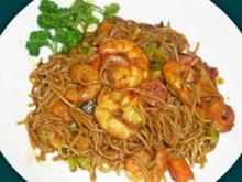 Mie-Nudeln mit Garnelen asiatisch - Rezept - Bild Nr. 2