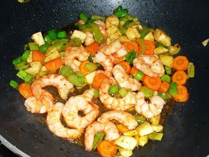 Mie-Nudeln mit Garnelen asiatisch - Rezept - Bild Nr. 4