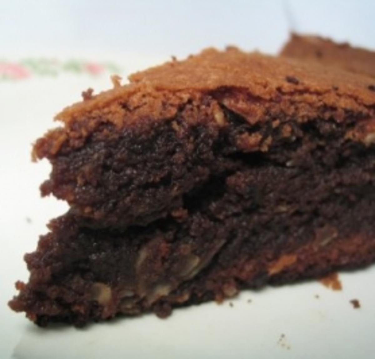 Schokoladenkuchen mit Walnüssen und Weinbrand - Rezept - kochbar.de