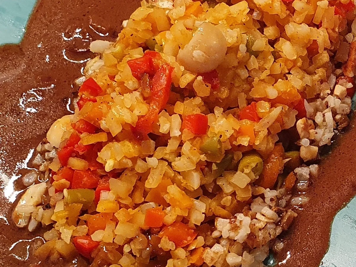 Lammlachs; Blumenkohlcouscous; Sosse = Kochbar Challenge 01.0 (Januar 2021) - Rezept - Bild Nr. 22