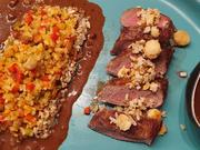 Lammlachs; Blumenkohlcouscous; Sosse = Kochbar Challenge 01.0 (Januar 2021) - Rezept - Bild Nr. 12633