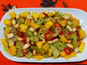 Chayotestücke mit Mango in süß-saurer Sauce - Rezept - Bild Nr. 2