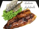 Lackierte Lachs Forelle mit Buttererbsen - Rezept - Bild Nr. 2