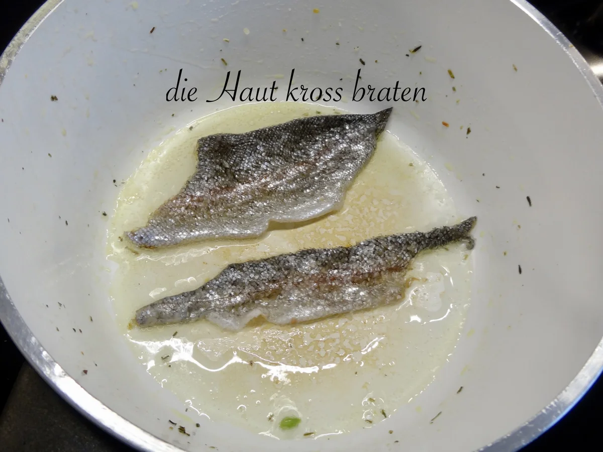 Lackierte Lachs Forelle mit Buttererbsen - Rezept - Bild Nr. 8